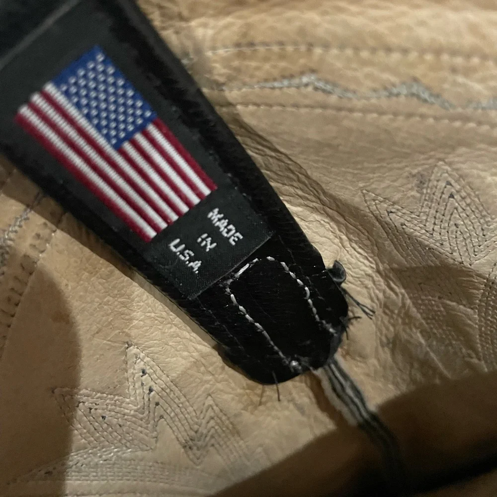 Vintage Dan Post Black Cowboy Boots - Picture 6 of 8